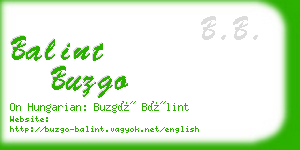 balint buzgo business card